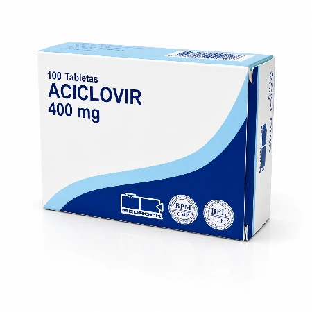 Aciclovir 400 mg x 100 Tabletas