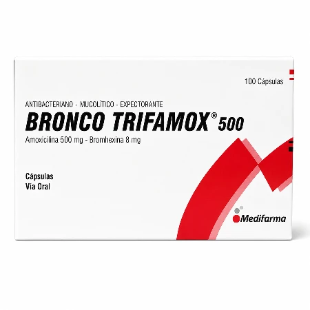 Bronco Trifamox 500 mg x 100 Capsulas