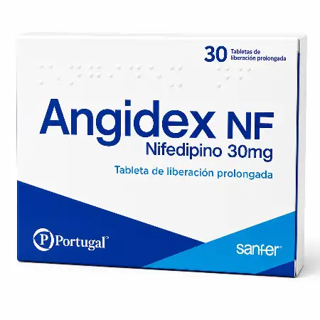 Angidex Nf 30 mg x 30 Tabletas de Liberación Prolongada